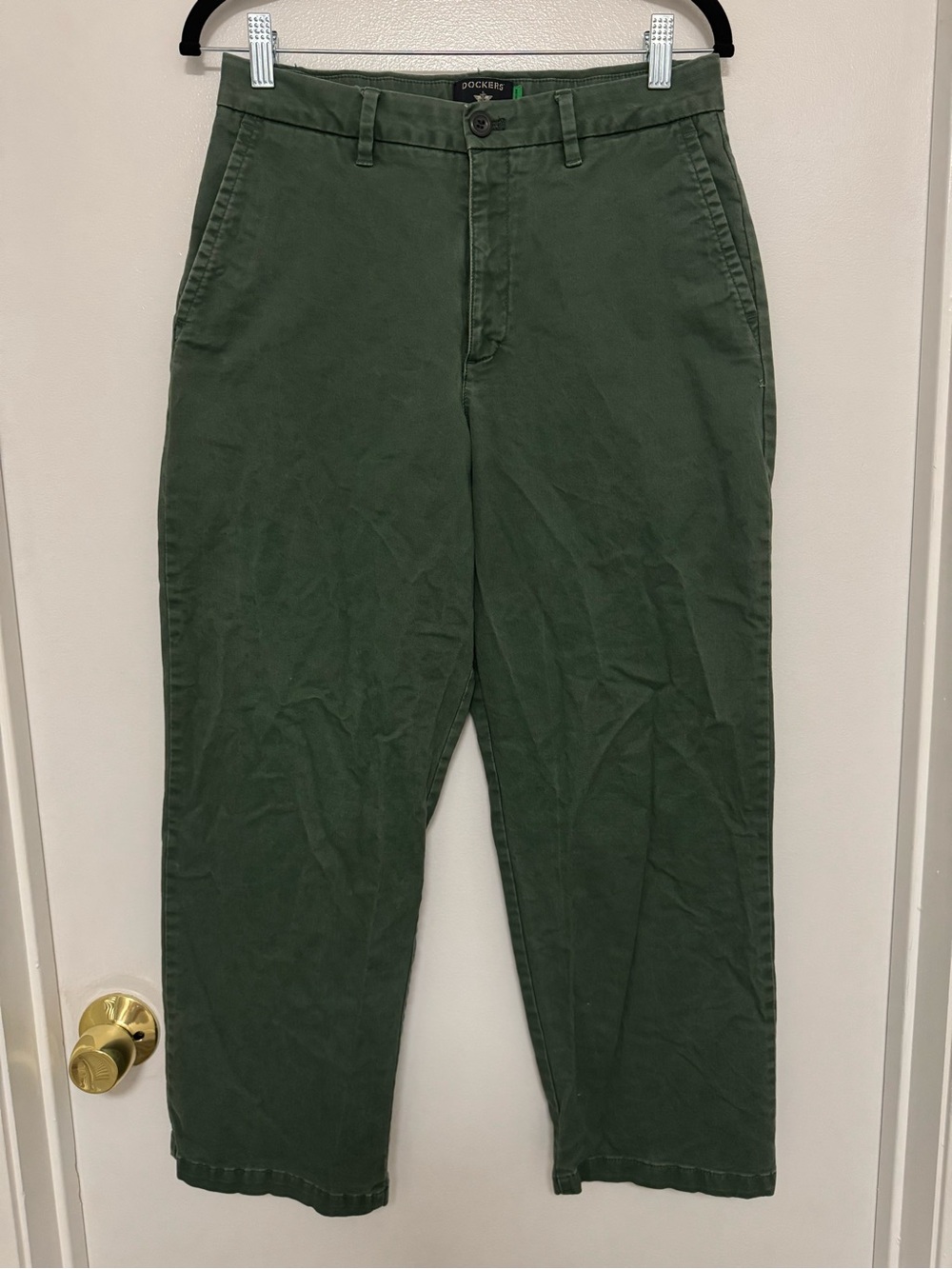 Dockers Straight-Leg Chinos in Olive Green